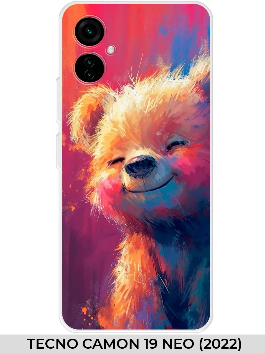 TECNO / Чехол на CAMON 19 NEO (для Техно камон 19 нео) мишка