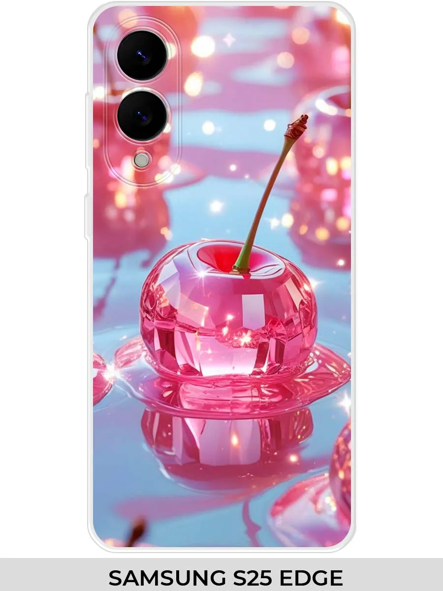 Samsung / Чехол на S25 EDGE (2025) вишня