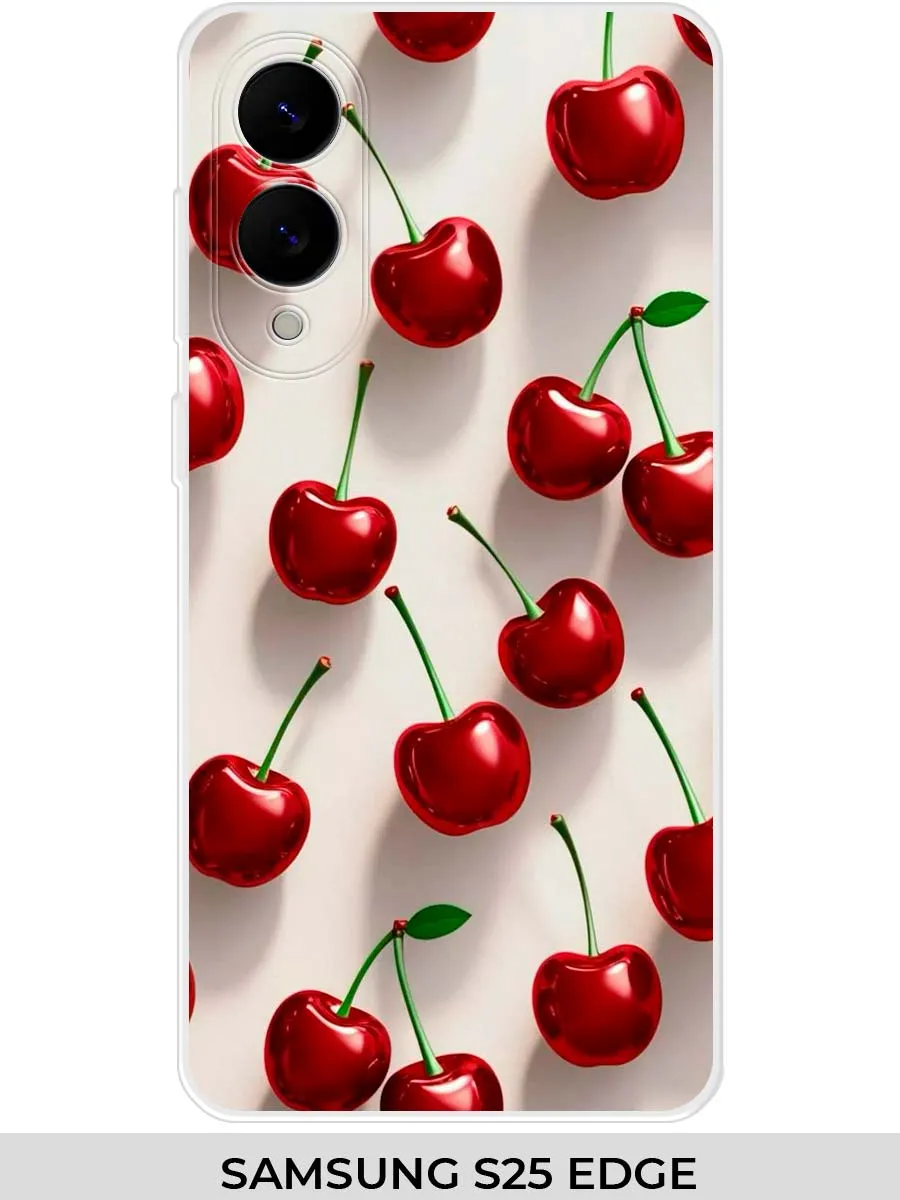 Samsung / Чехол на S25 EDGE (2025) вишня