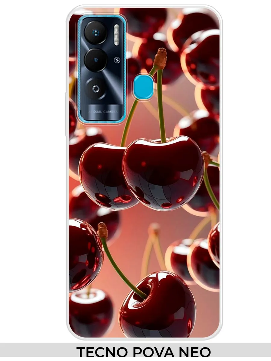 TECNO / Чехол на POVA NEO (для Техно Пова нео) вишня