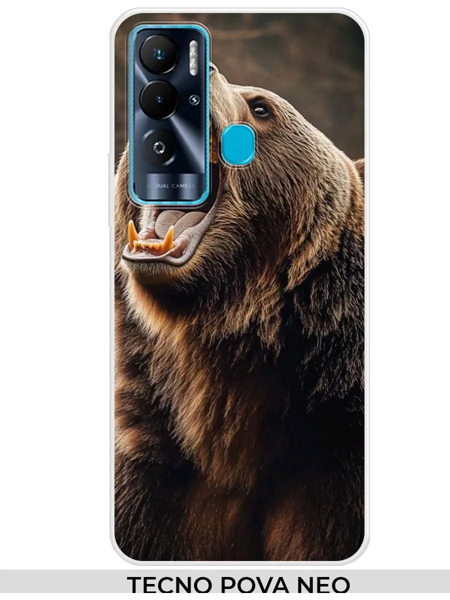 TECNO / Чехол на POVA NEO (для Техно Пова нео) Медведь