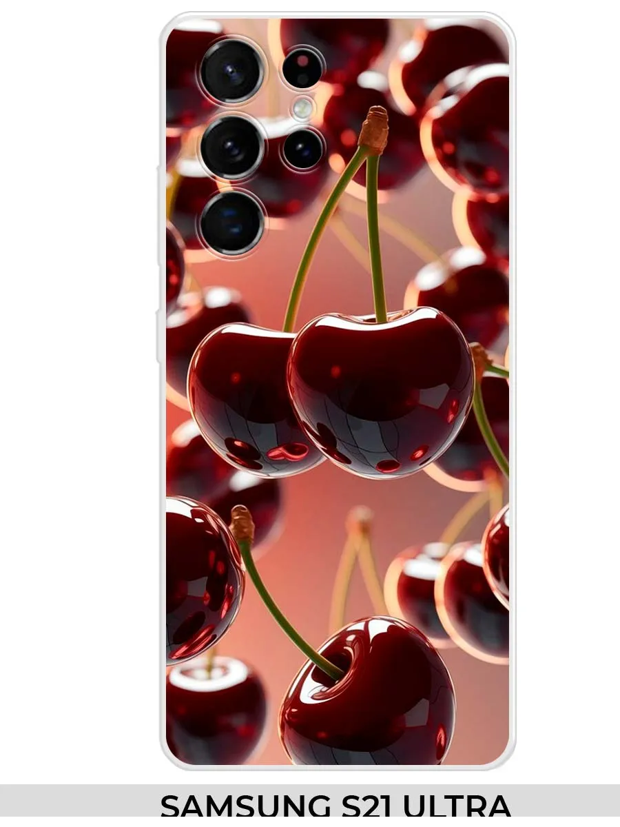 Samsung / Чехол на S21 Ultra S30 Ultra вишня