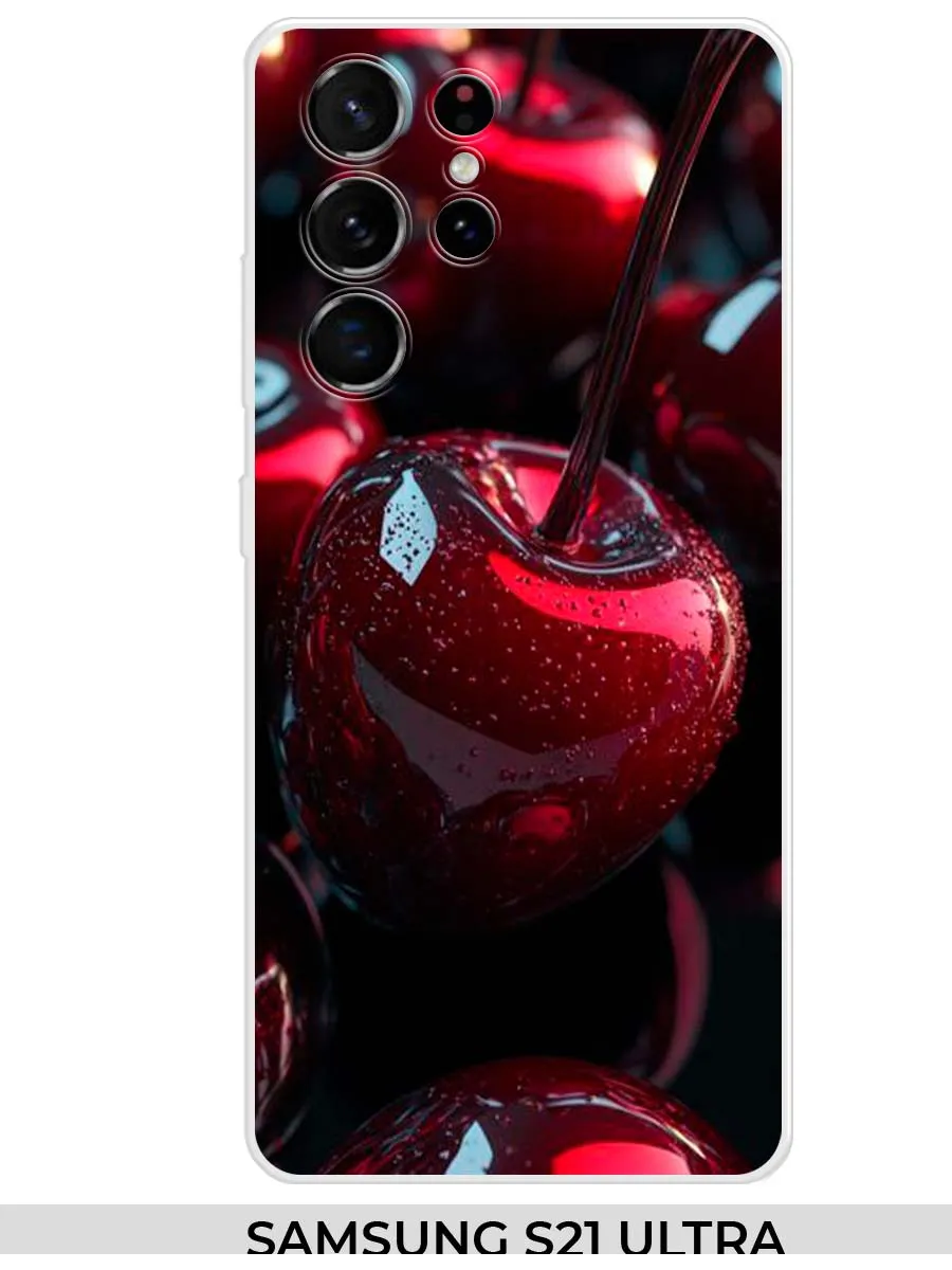 Samsung / Чехол на S21 Ultra S30 Ultra вишня