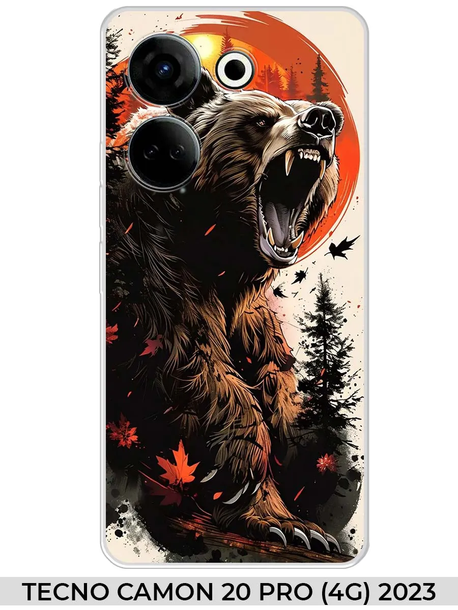 TECNO / Чехол на CAMON 20 PRO Медведь