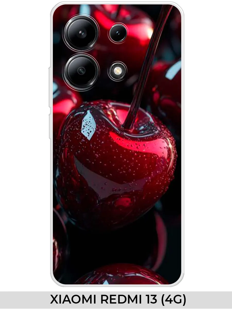 Xiaomi / Чехол на Redmi 13 (4G) POCO M6 (4G) 2024 вишня