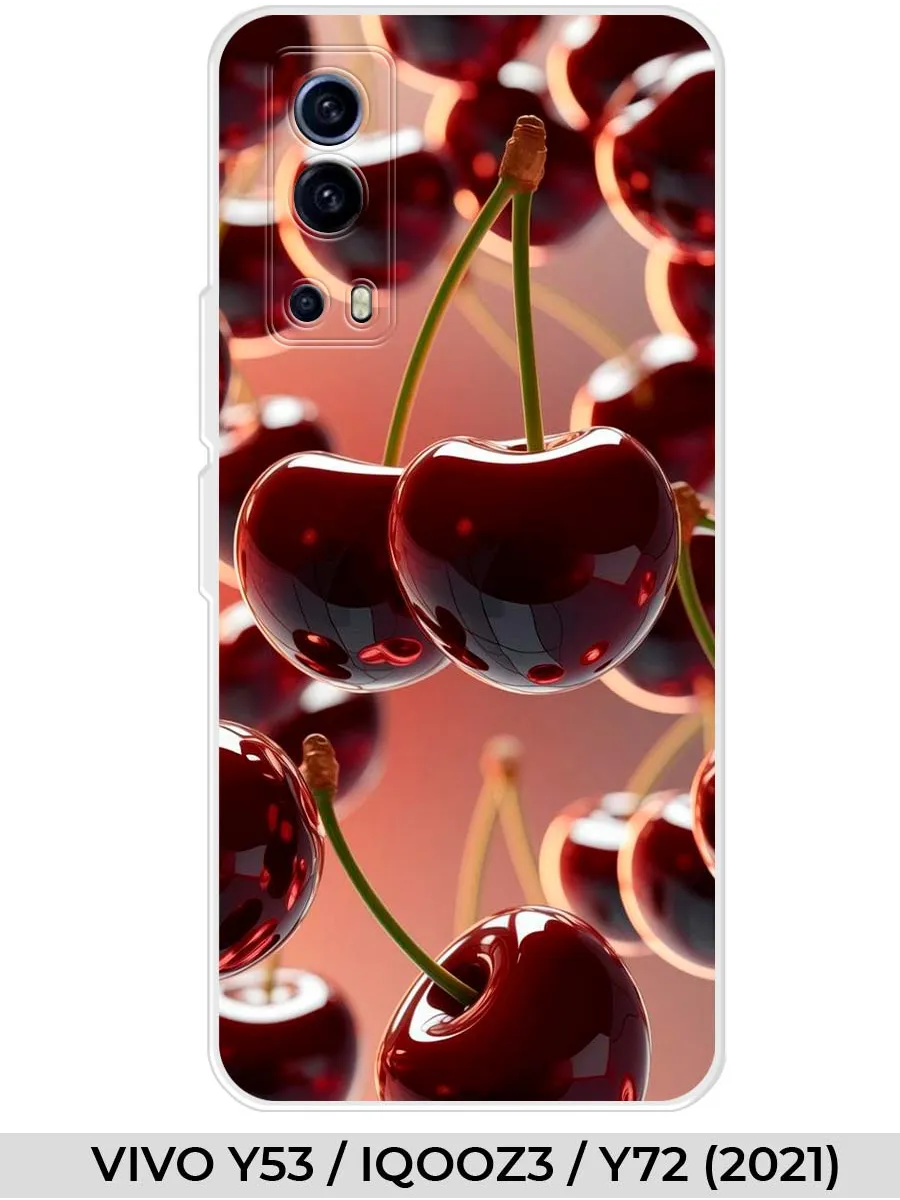 VIVO / Чехол на Y53_IQOOZ3_Y72 (2021) (для Виво У53) вишня