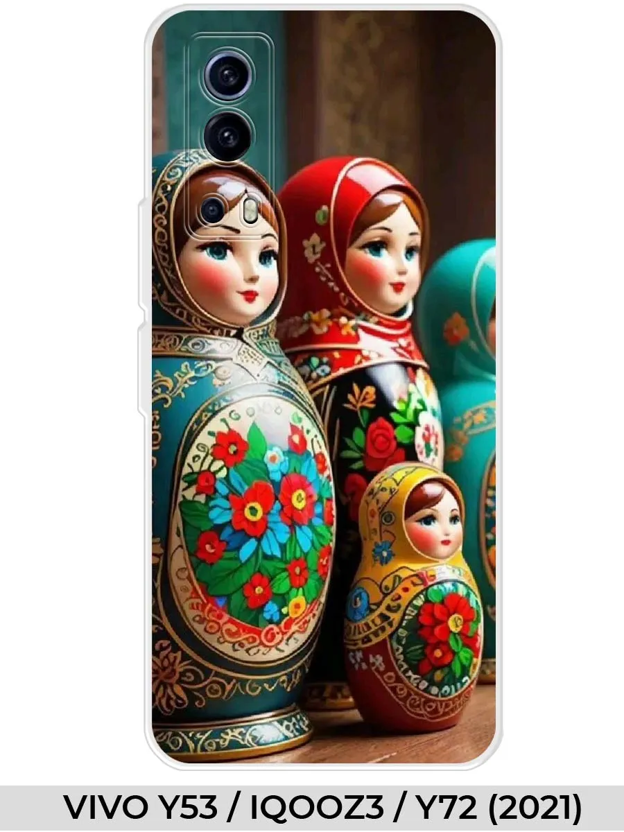 VIVO / Чехол на Y53_IQOOZ3_Y72 с матрешкой