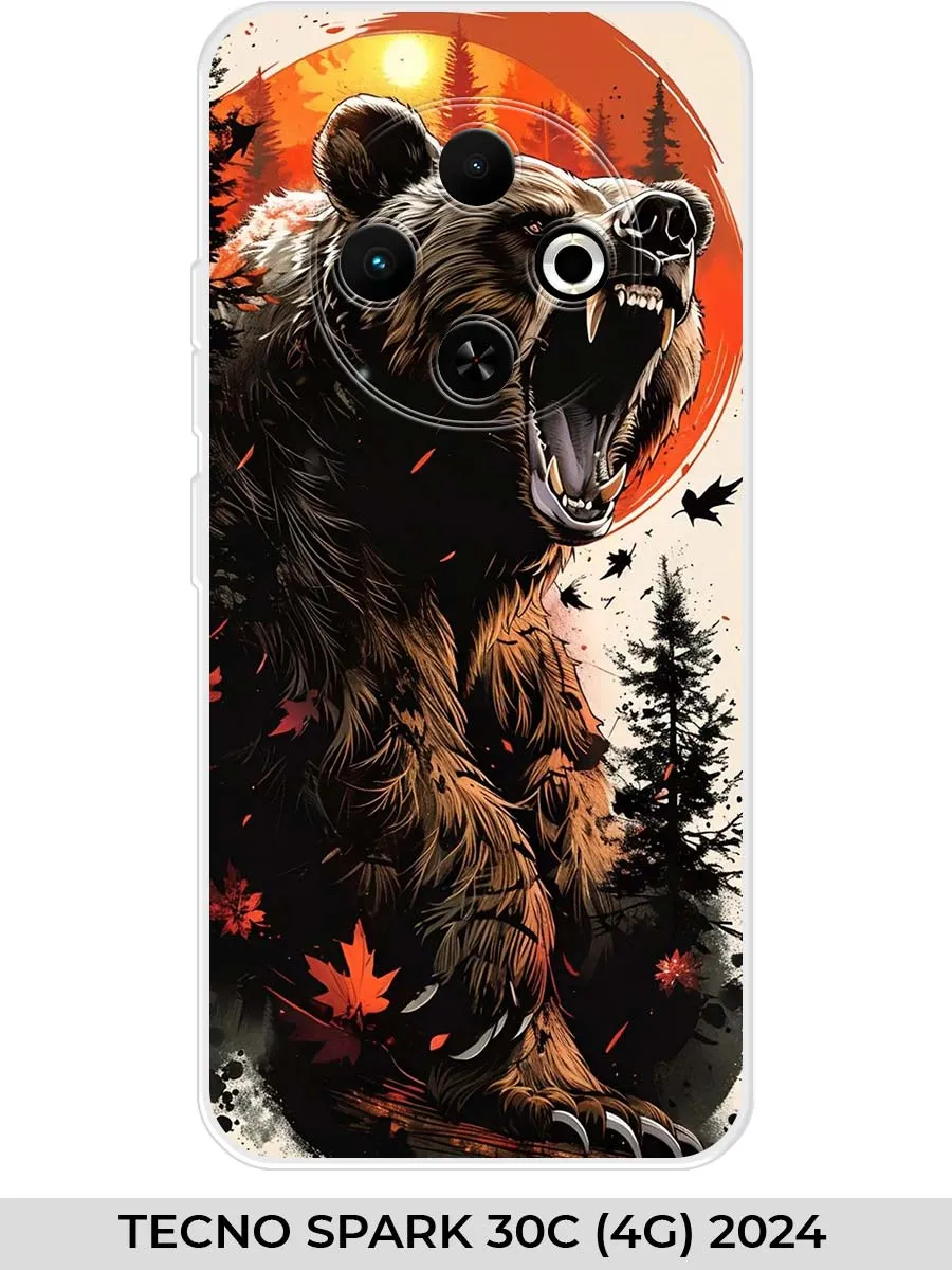 TECNO / Чехол на SPARK 30C (4G) 2024 Медведь