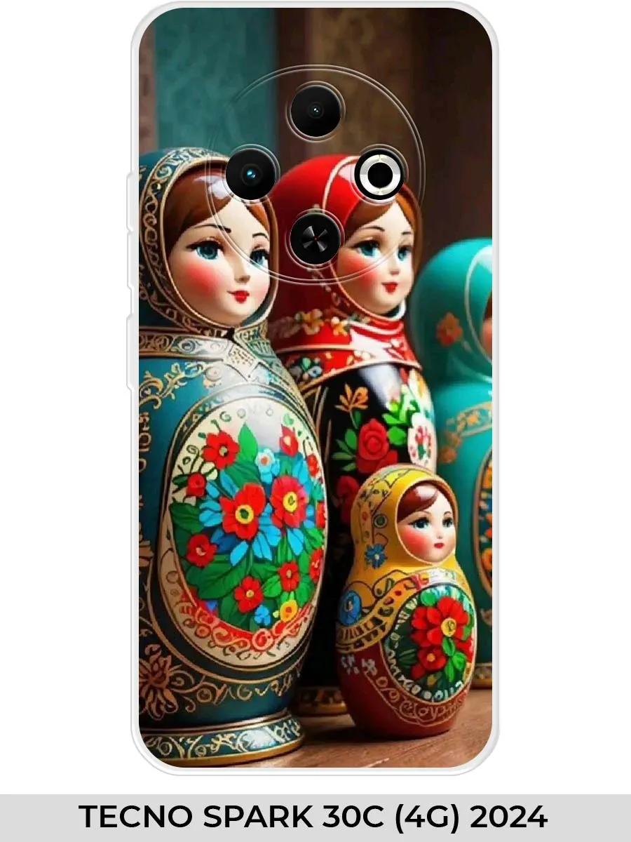 TECNO / Чехол на SPARK 30C (4G) 2024 с матрешкой