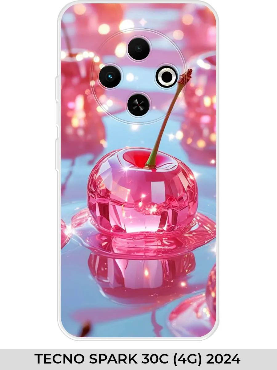 TECNO / Чехол на SPARK 30C (4G) 2024 вишня