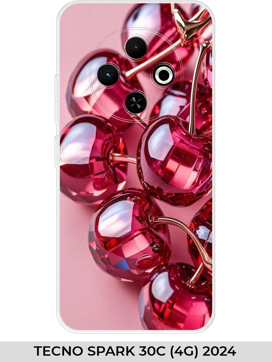 TECNO / Чехол на SPARK 30C (4G) 2024 вишня