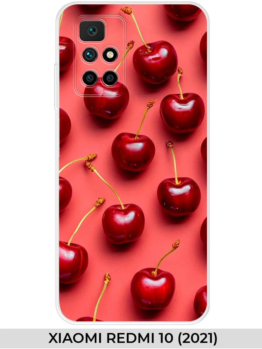 Xiaomi / Чехол на Redmi 10 (для Редми 10) вишня