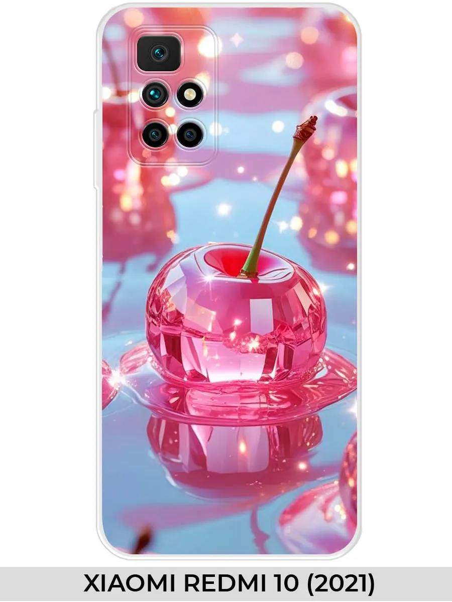 Xiaomi / Чехол на Redmi 10 (для Редми 10) вишня