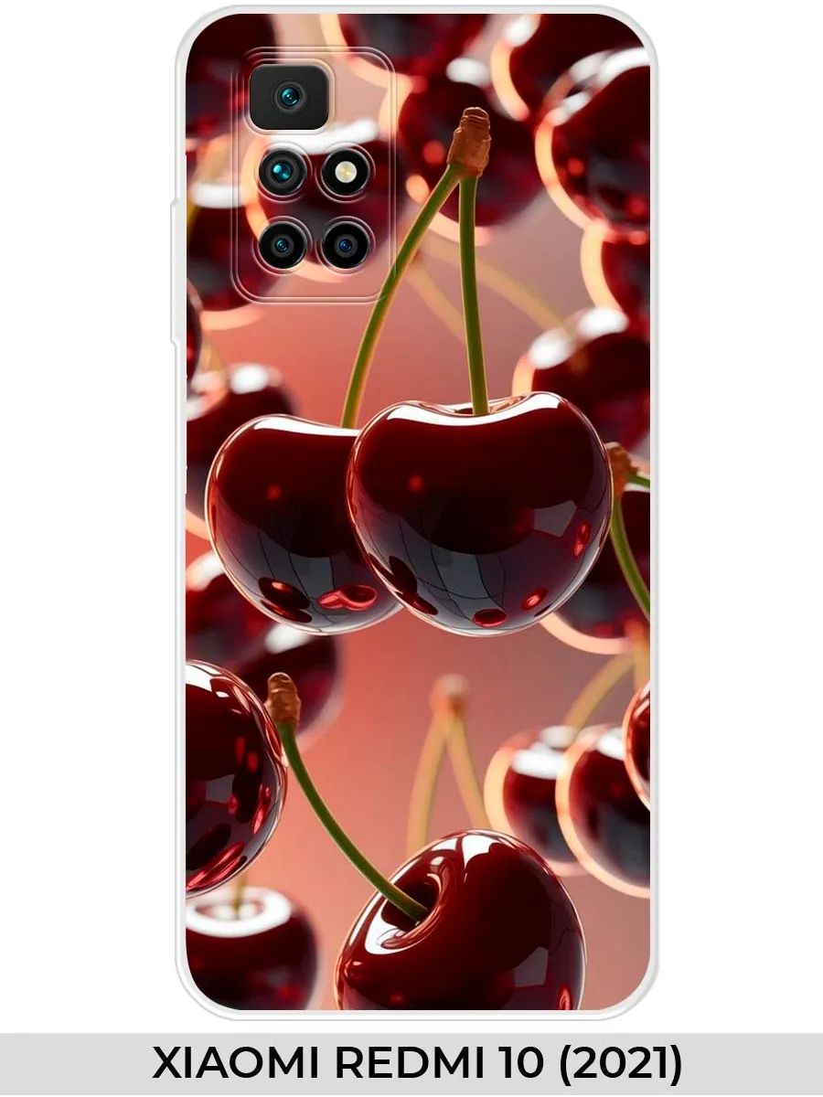 Xiaomi / Чехол на Redmi 10 (для Редми 10) вишня