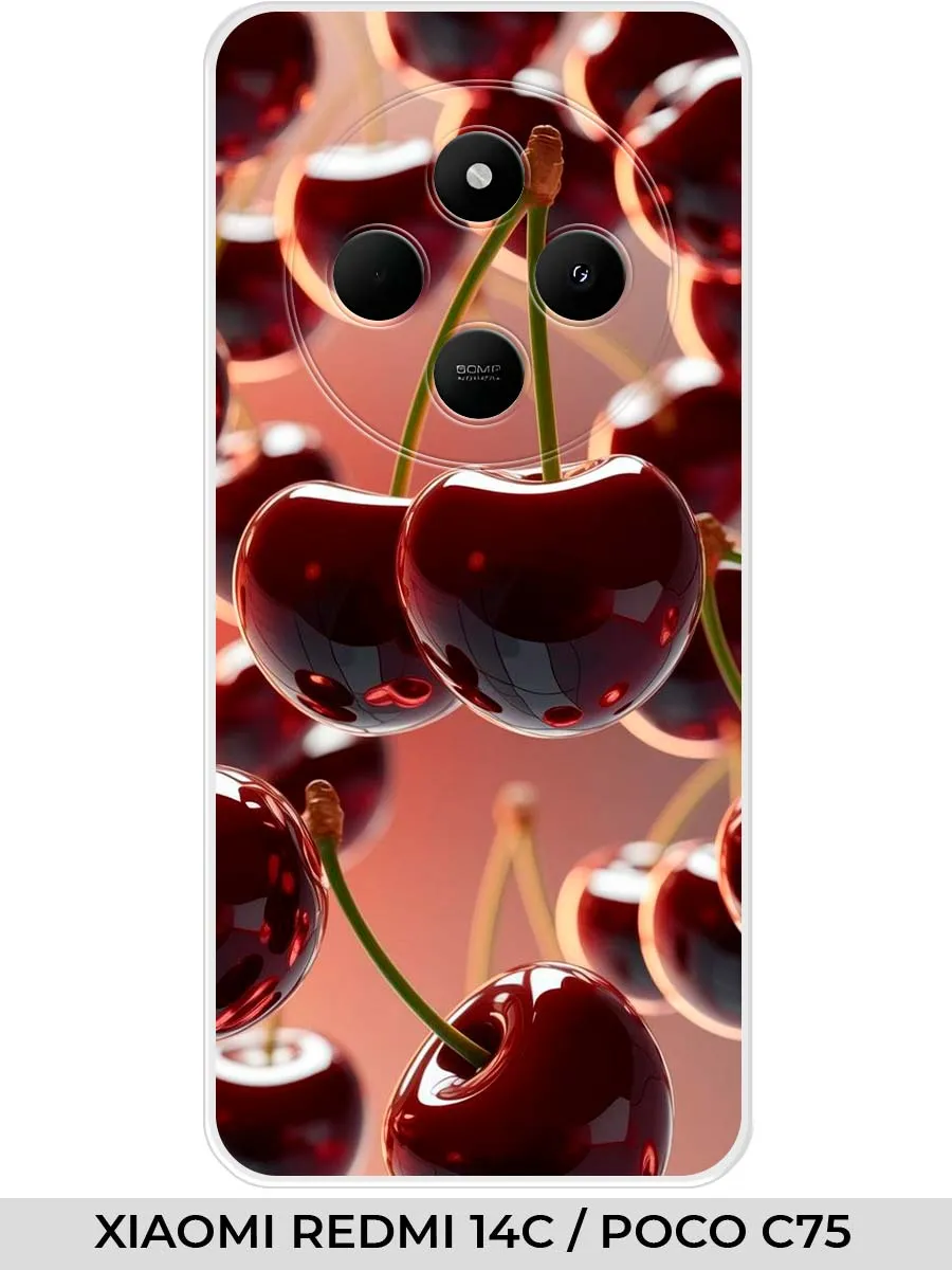 Xiaomi / Чехол на Redmi 14C Poco C75 4G (2024) вишня