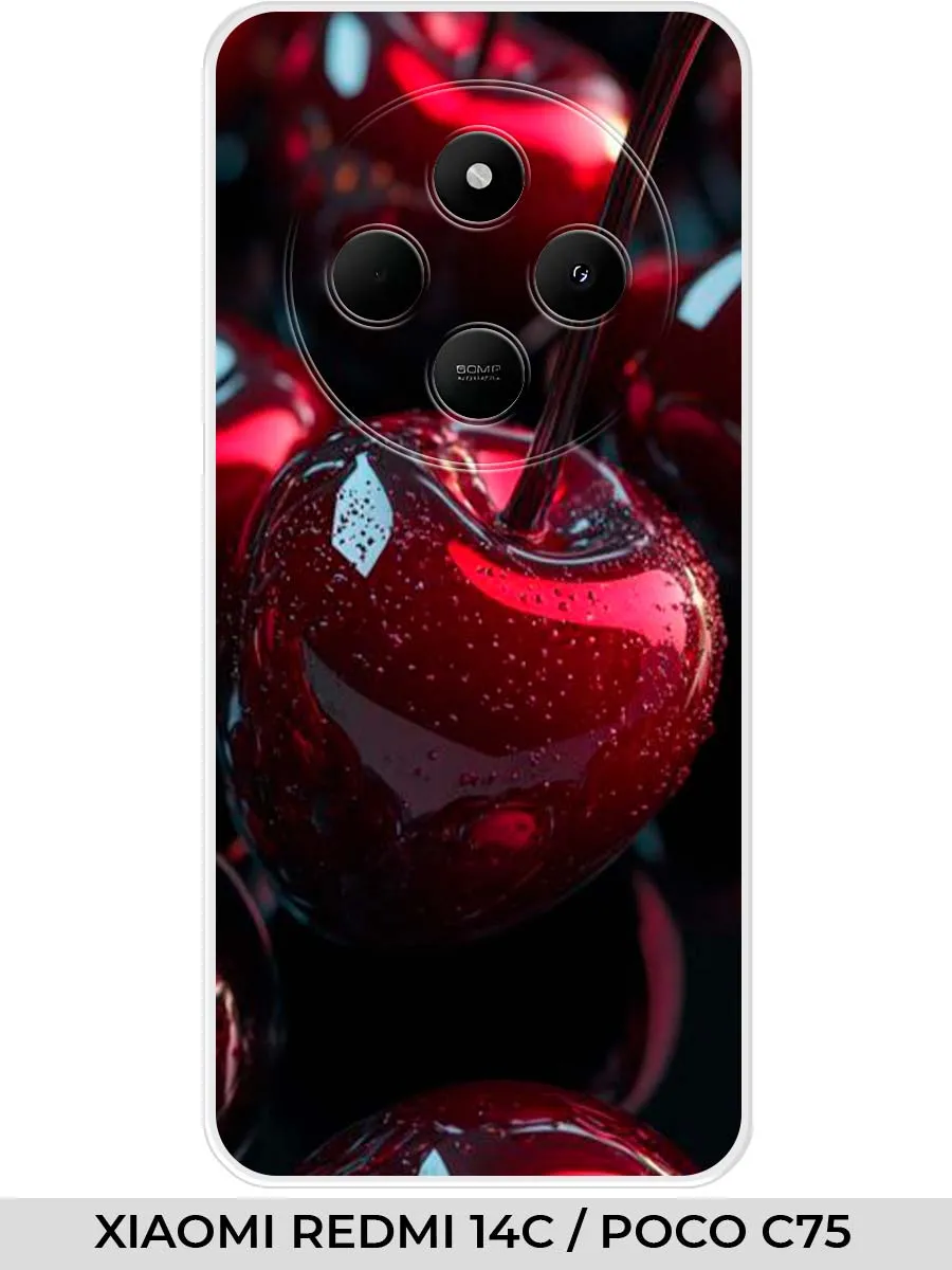 Xiaomi / Чехол на Redmi 14C Poco C75 4G (2024) вишня