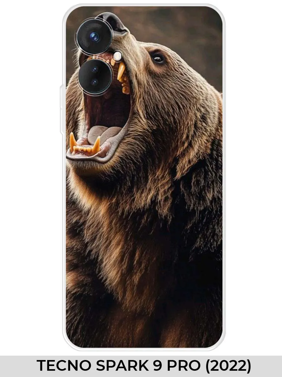 TECNO / Чехол на SPARK 9 PRO (для Техно Спарк 9 про) Медведь