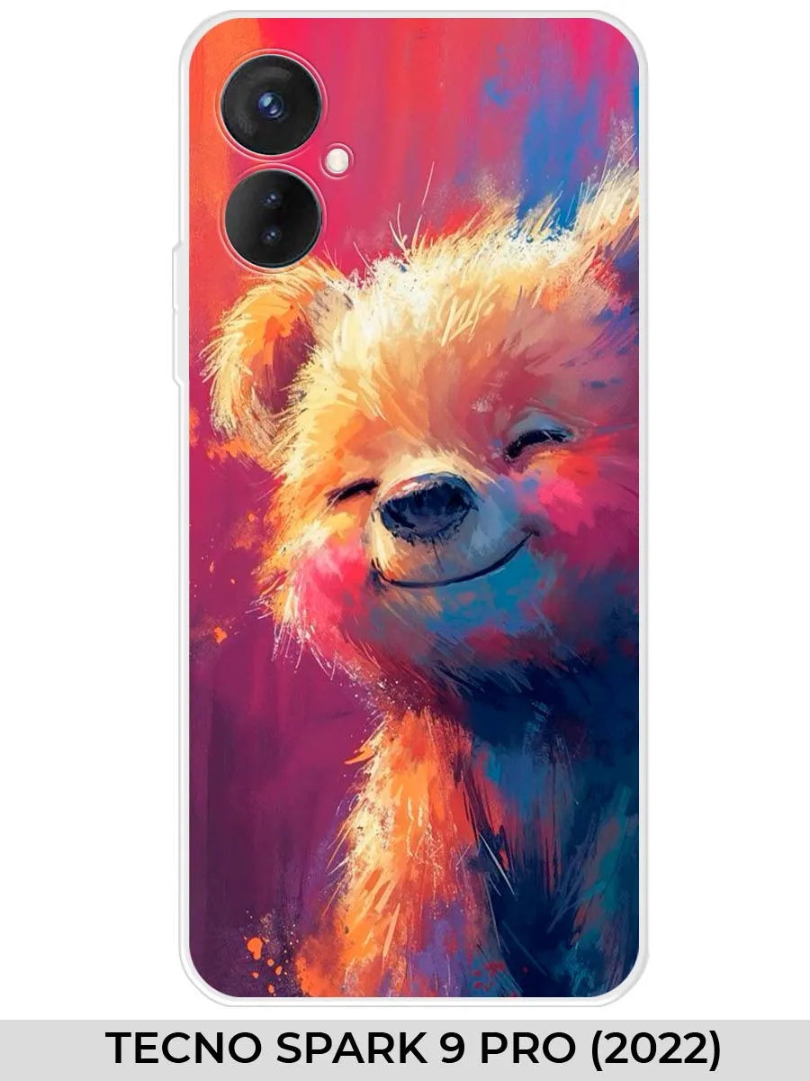 TECNO / Чехол на SPARK 9 PRO (для Техно Спарк 9 про) мишка