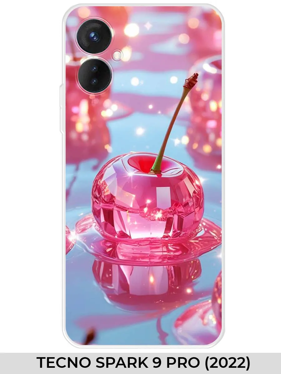 TECNO / Чехол на SPARK 9 PRO (для Техно Спарк 9 про) вишня