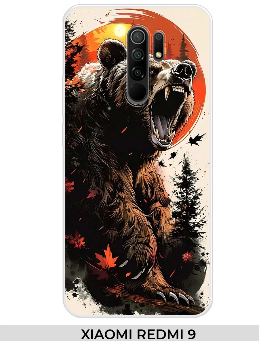 Xiaomi / Чехол на Redmi 9 Redmi 9 Prime Poco M2 Медведь
