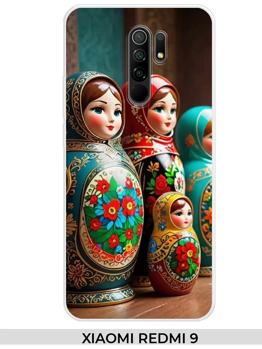 Xiaomi / Чехол на Redmi 9 Redmi 9 Prime Poco M2 с матрешкой
