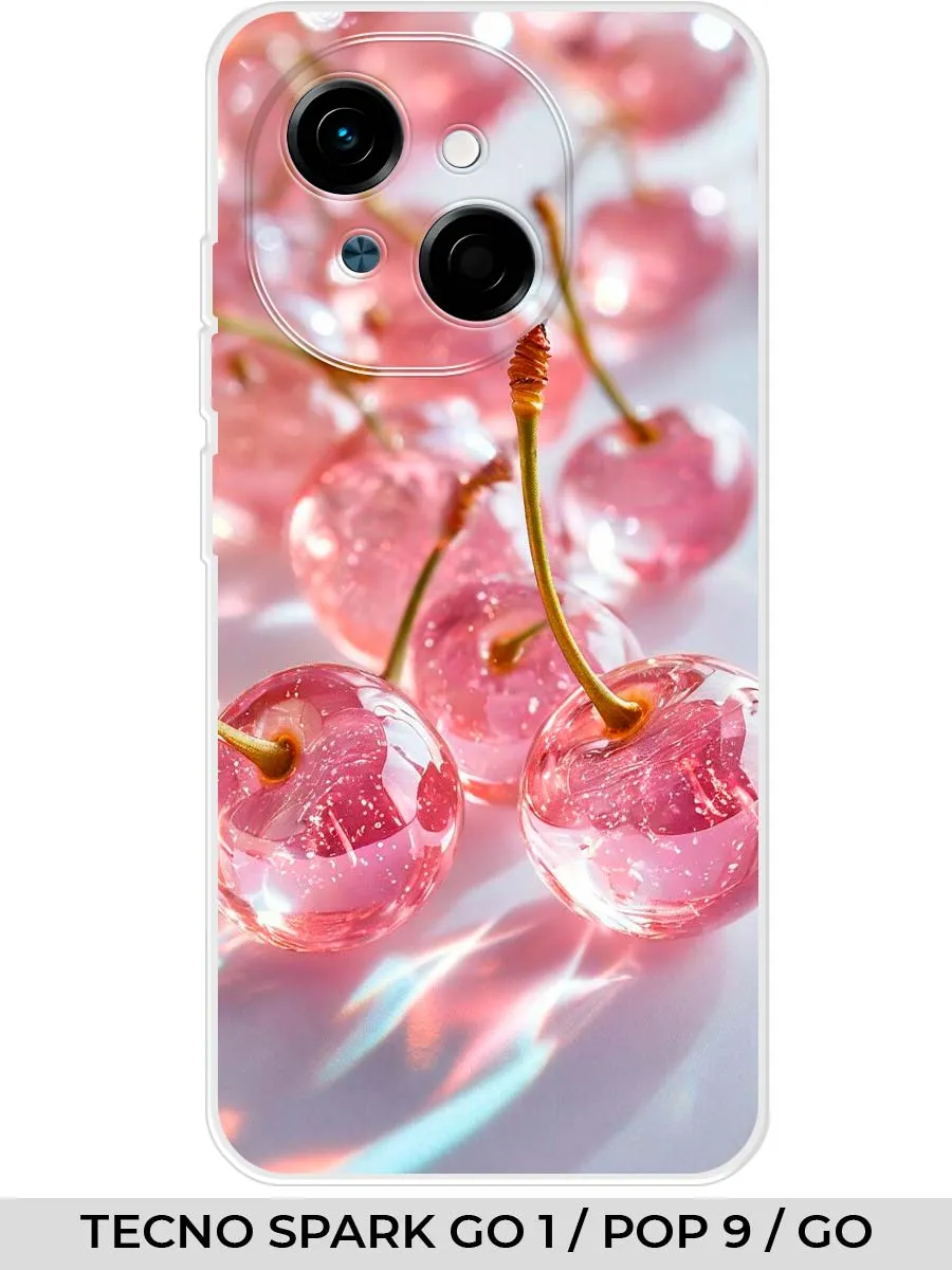 TECNO / Чехол на SPARK GO 1 (4G) 2024 POP9 (4G) GO 2025 вишня