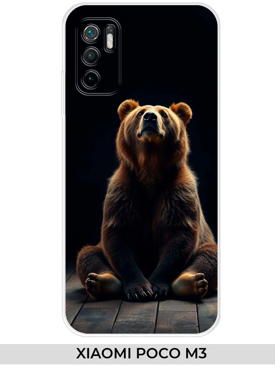 Xiaomi / Чехол на Poco M3 Redmi 9T Redmi Note 9 4G Медведь