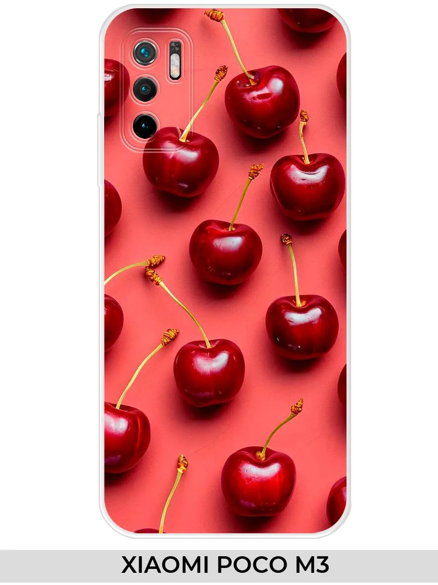 Xiaomi / Чехол на Poco M3 Redmi 9T Redmi Note 9 4G вишня