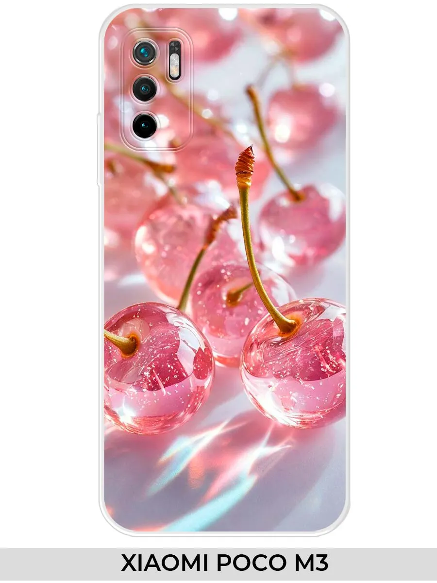 Xiaomi / Чехол на Poco M3 Redmi 9T Redmi Note 9 4G вишня