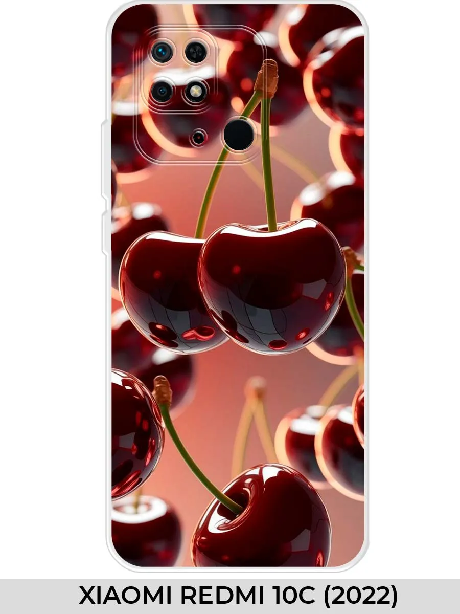 Xiaomi / Чехол на Redmi 10C (для Ксяоми Редми 10 ц) вишня