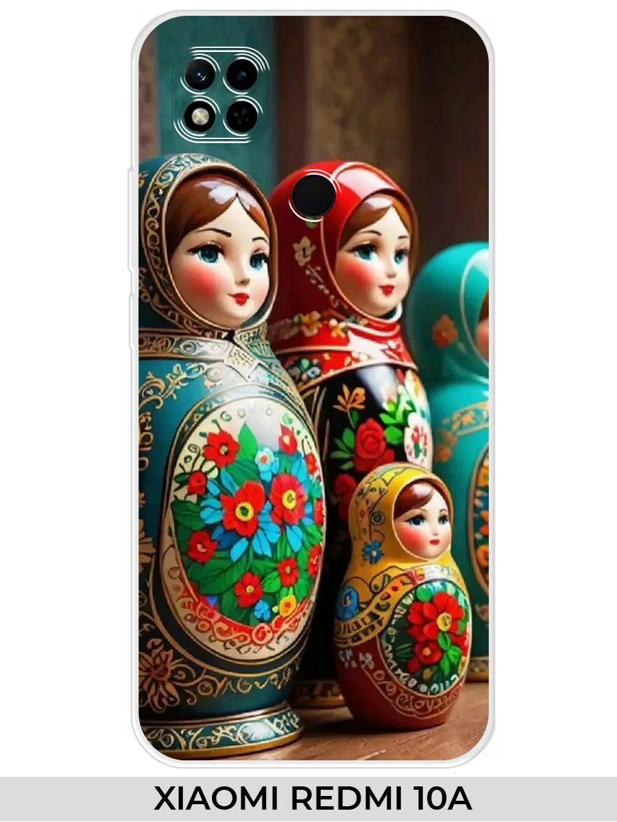 Xiaomi / Чехол на Redmi 10A (для Редми 10А) с матрешкой