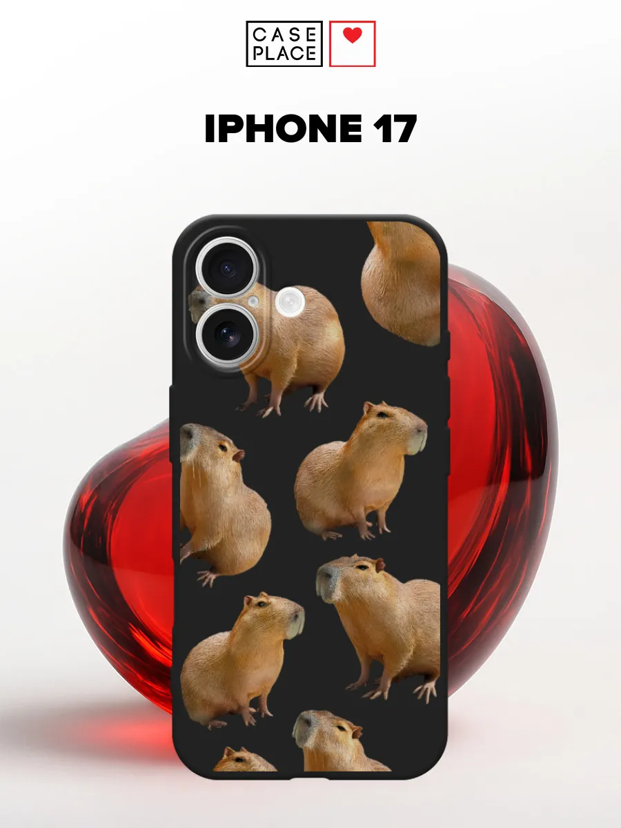 Case Place / Матовый чехол на iPhone 17 с капибарой