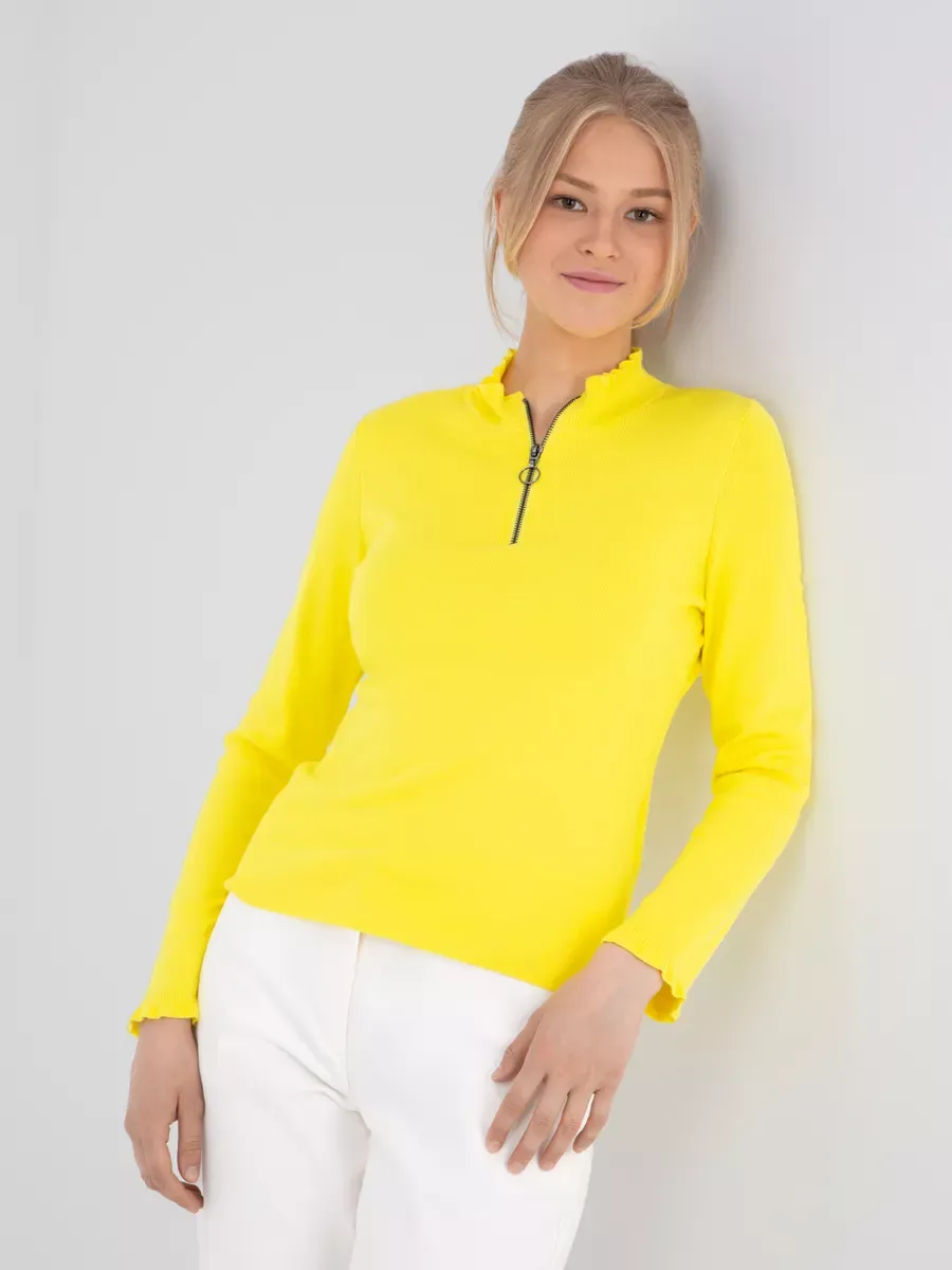 TAIFUN by GERRY WEBER / Джемпер в рубчик на молнии
