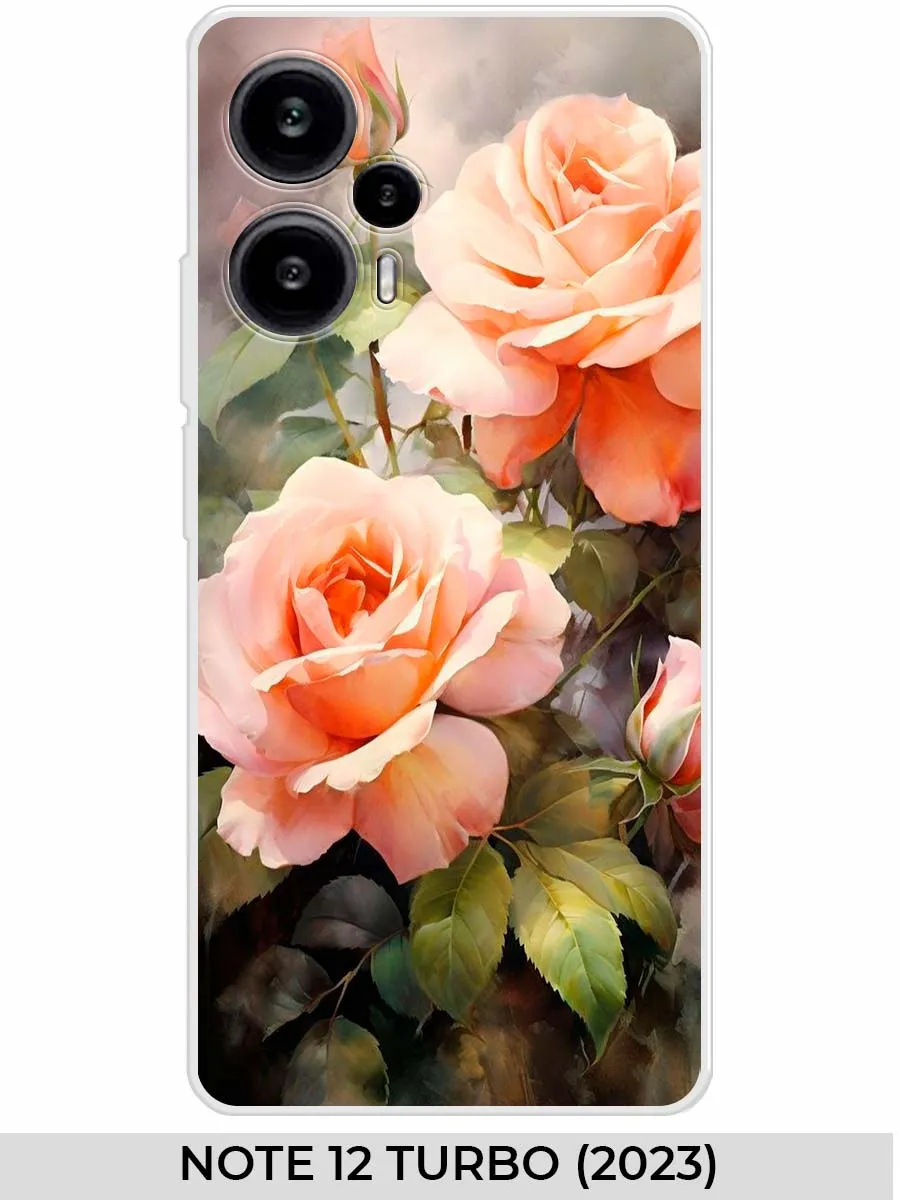 Xiaomi / Чехол на POCO F5 (5G) NOTE 12 Turbo (2023) розами
