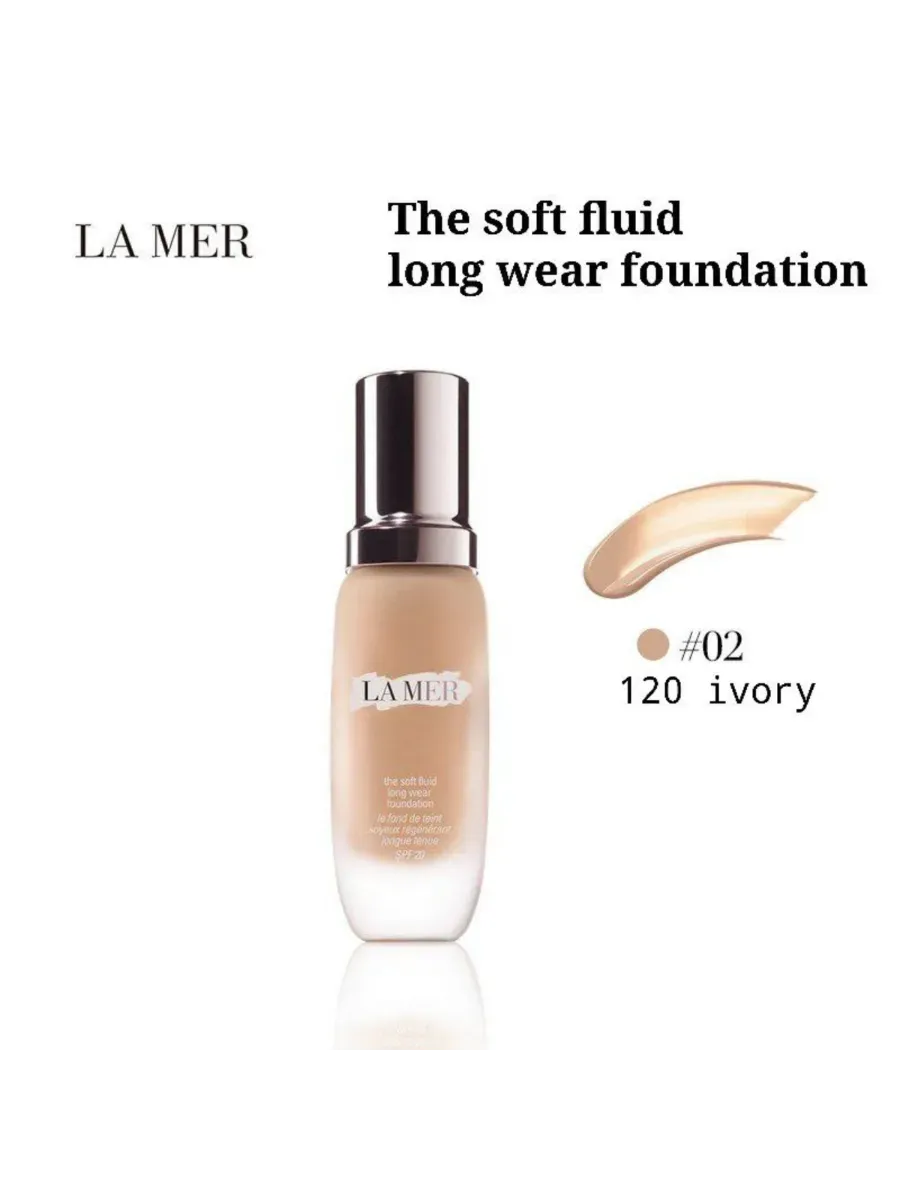 La Mer / Восстанавливающий тональный флюид крем, оттенок 02 Ivory