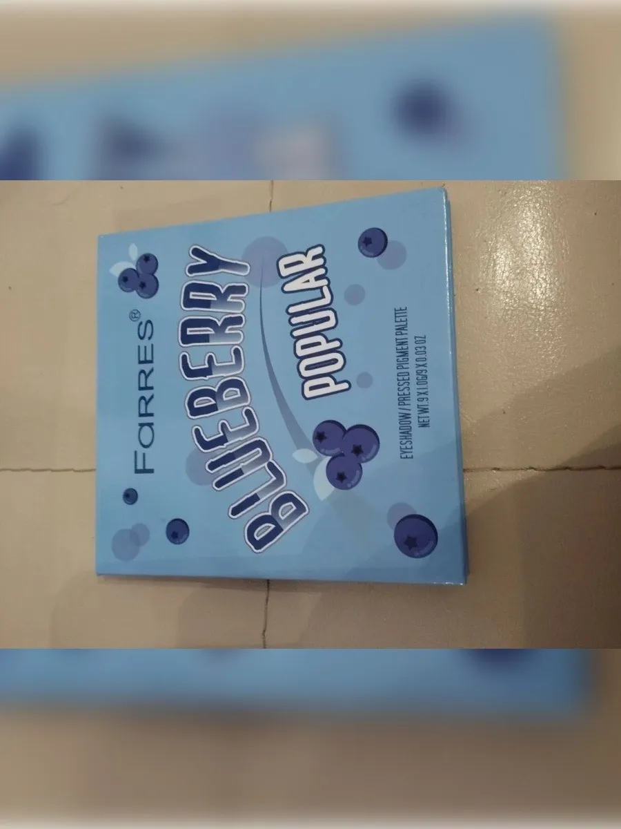 FARRES / Палетка теней для век яркая Blueberry Popular