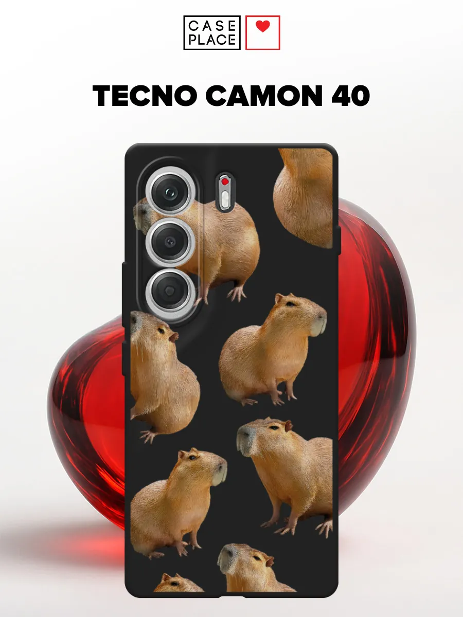 TECNO / Матовый чехол на Camon 40 с капибарой