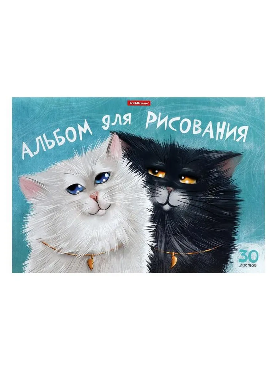 ERICH KRAUSE / Набор 2 штук Альбом для рисования на клею Funny Cats, А4