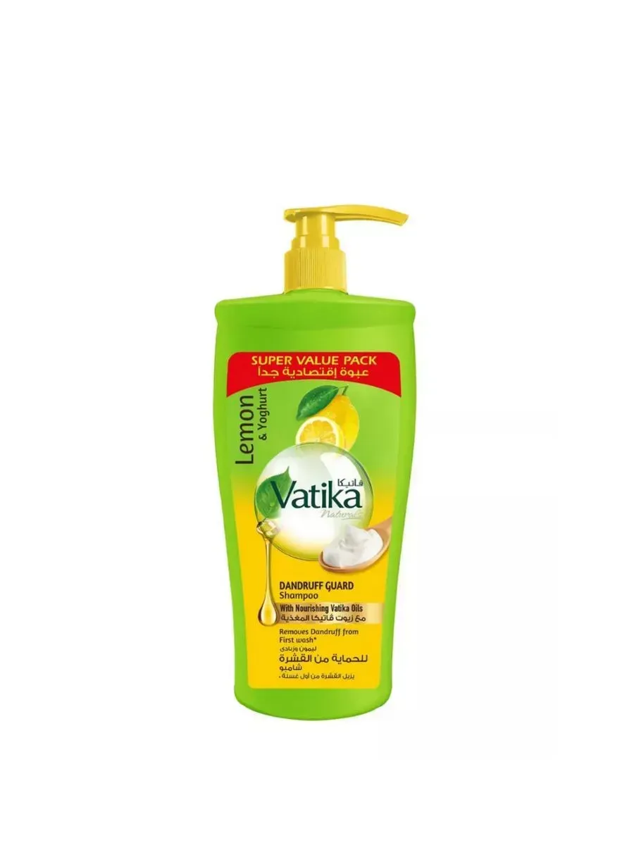 Dabur VATIKA / Шампунь для волос Против перхоти с дозатором 600мл