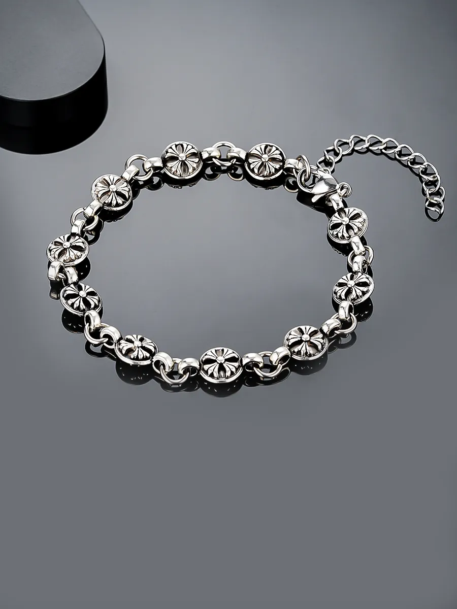 7RINGS / браслет с крестом в стиле hrome harts