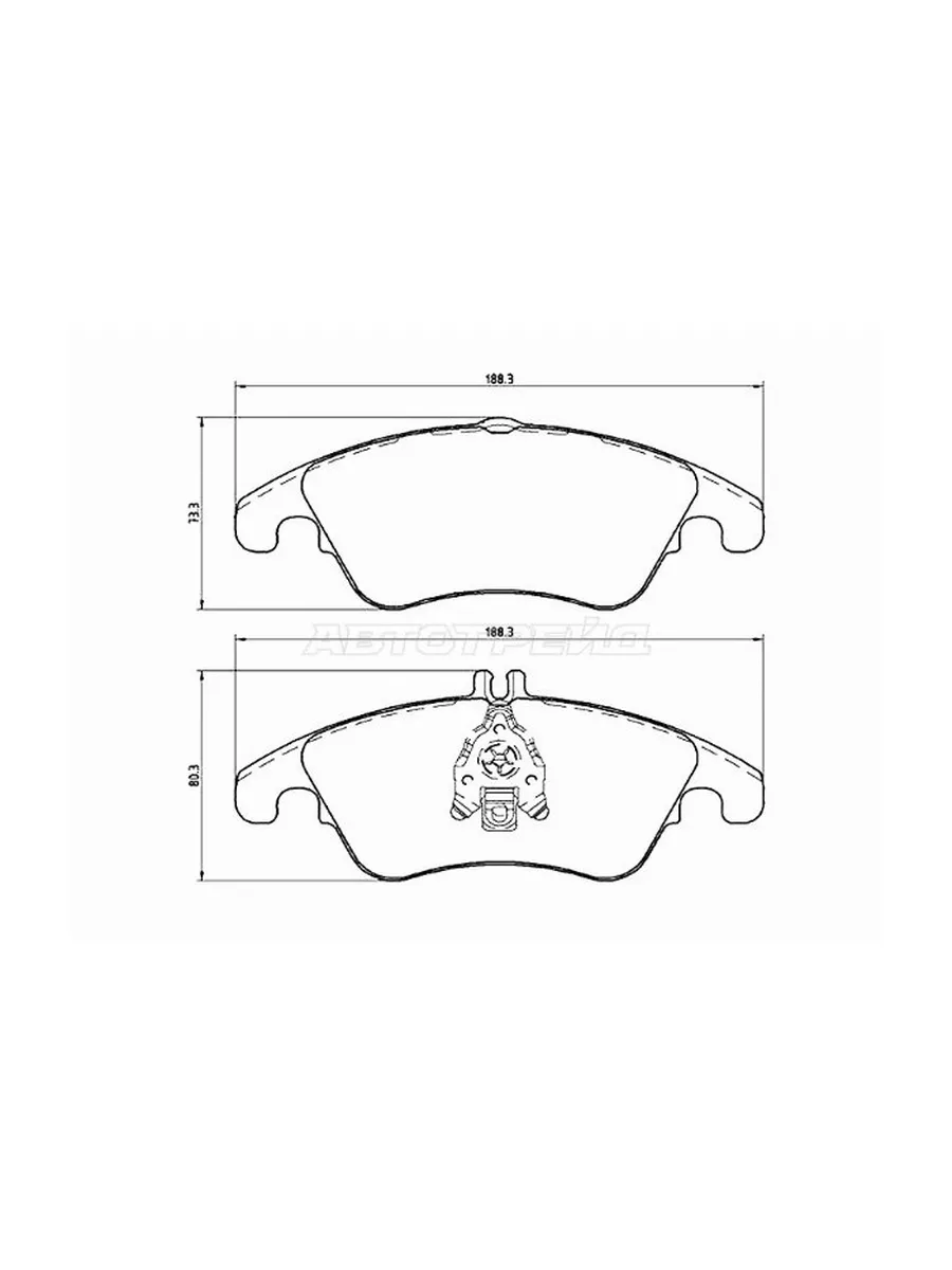 BREMBO / Колодки тормозные (Спереди) Мерседес–Бенс C–Class 07–15, е