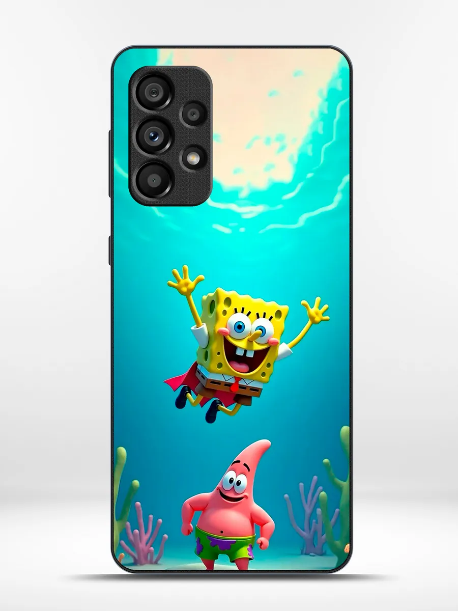 KRISTYSHOP / Чехол на Samsung A73 губка боб