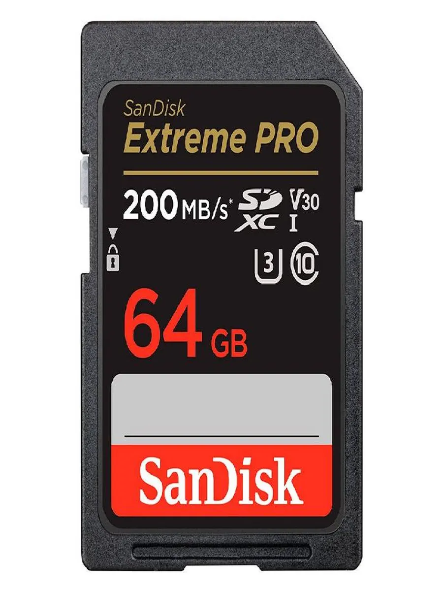 Карта памяти SanDisk SDXC 64GB Extreme Pro UHS-I V30 U3