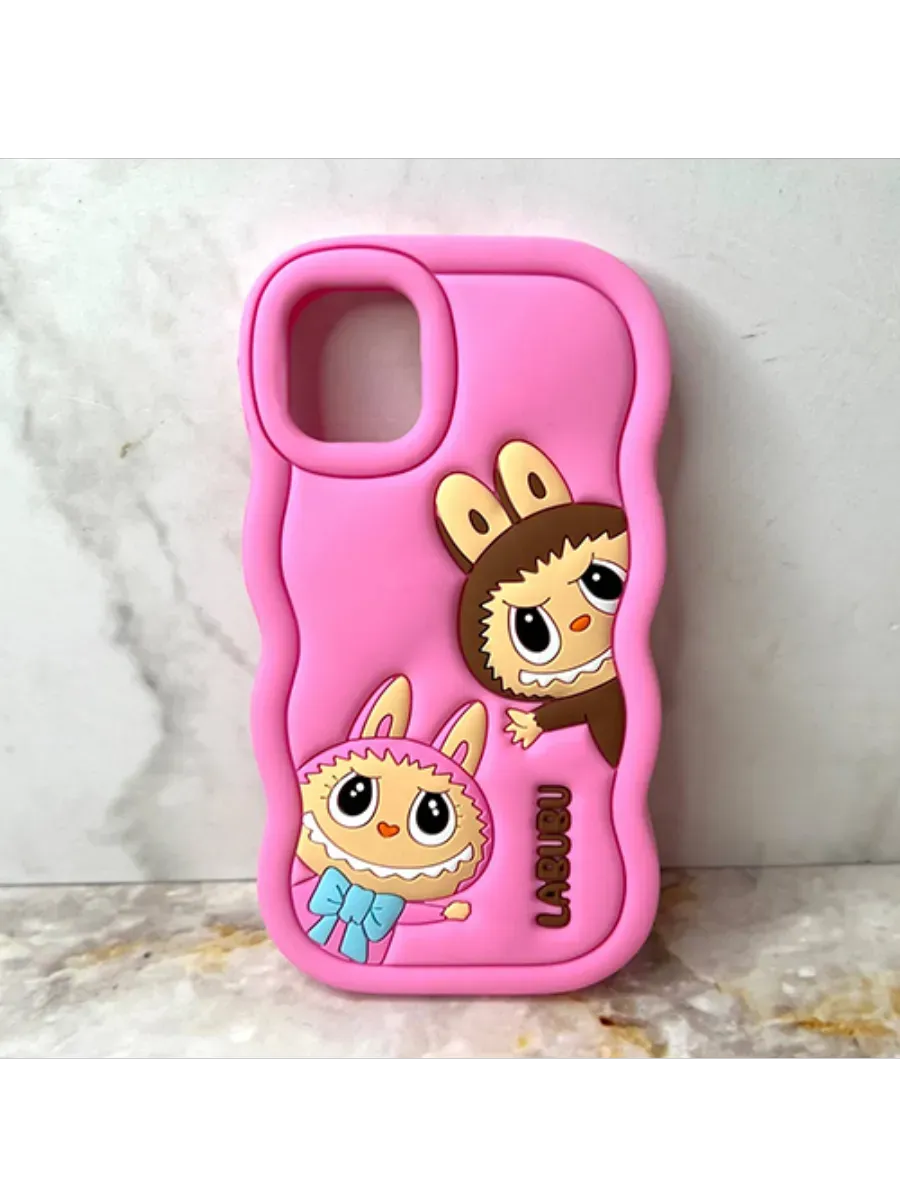 Eurocell / Чехол для iPhone 13 Pro Labubu (волнистый)