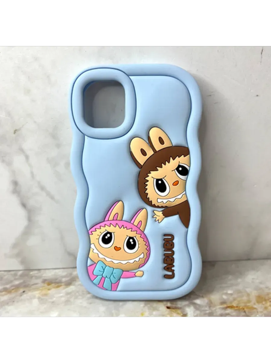 Eurocell / Чехол для iPhone 13 Pro Labubu (волнистый)