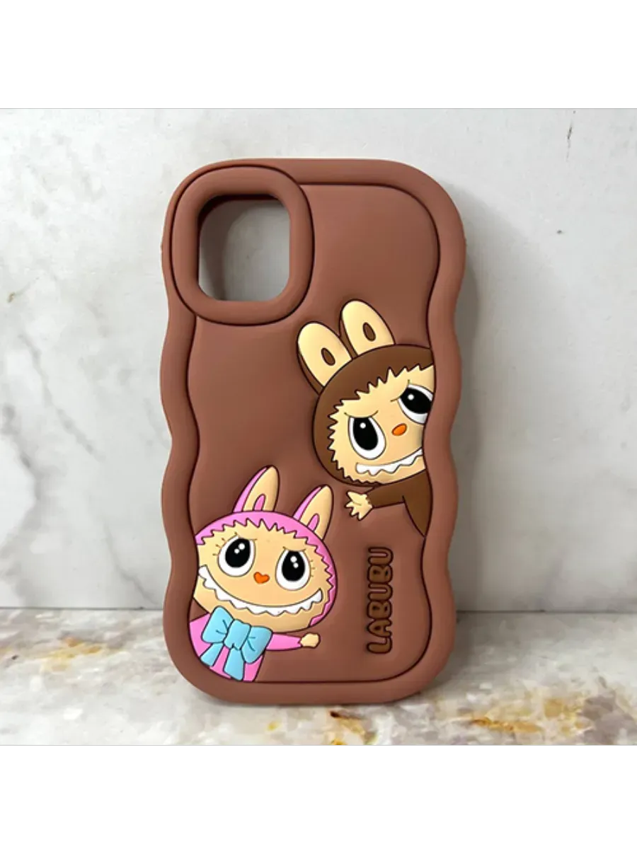 Eurocell / Чехол для iPhone 13 Pro Labubu (волнистый)