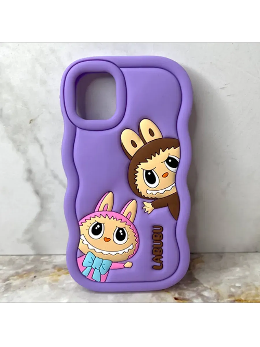 Eurocell / Чехол для iPhone 13 Pro Labubu (волнистый)