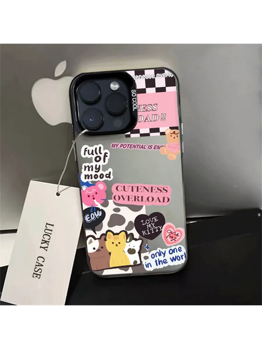 Чехол на iPhone 15 PRO MAX чёрный милый