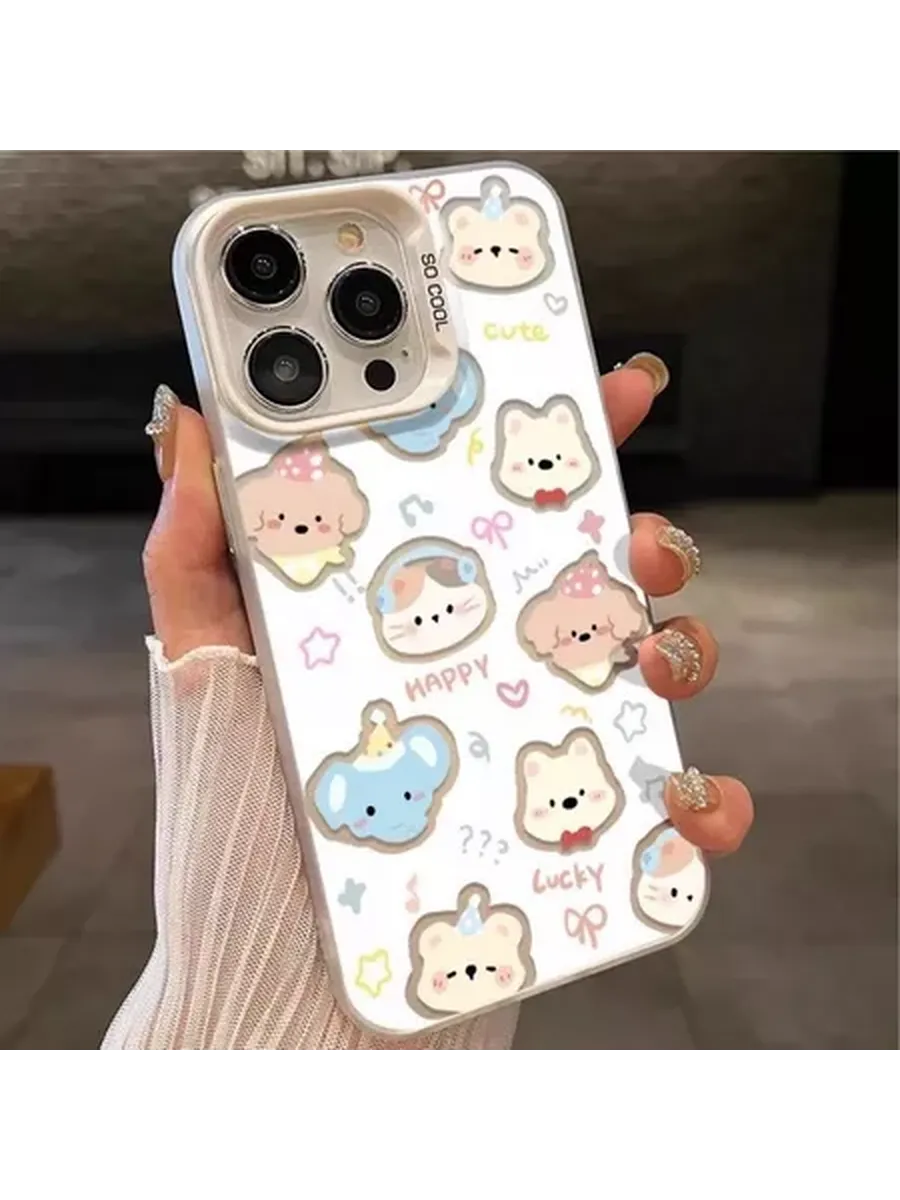 Чехол на iPhone 16 PRO MAX чёрный с котики