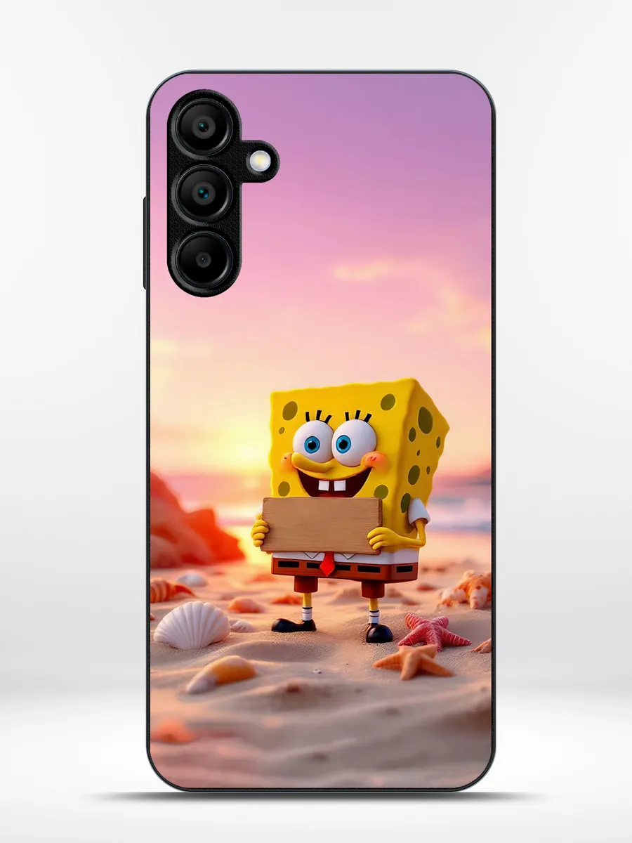KRISTYSHOP / Чехол на Samsung A35 губка боб